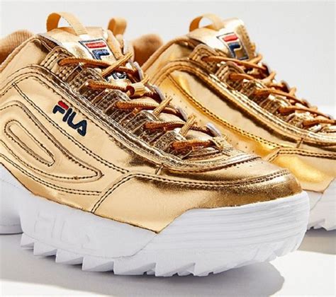 fila shoes gold|More.